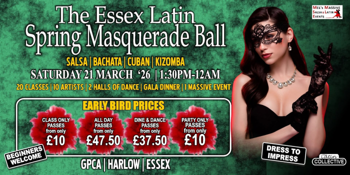 The ESSEX LATIN Spring Masquerade Ball - 21st March 2026